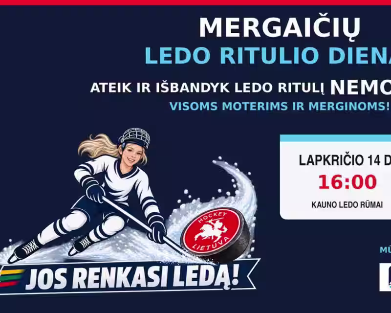 Mergaičių ledo ritulio diena Elektrėnuose nuotrauka 1