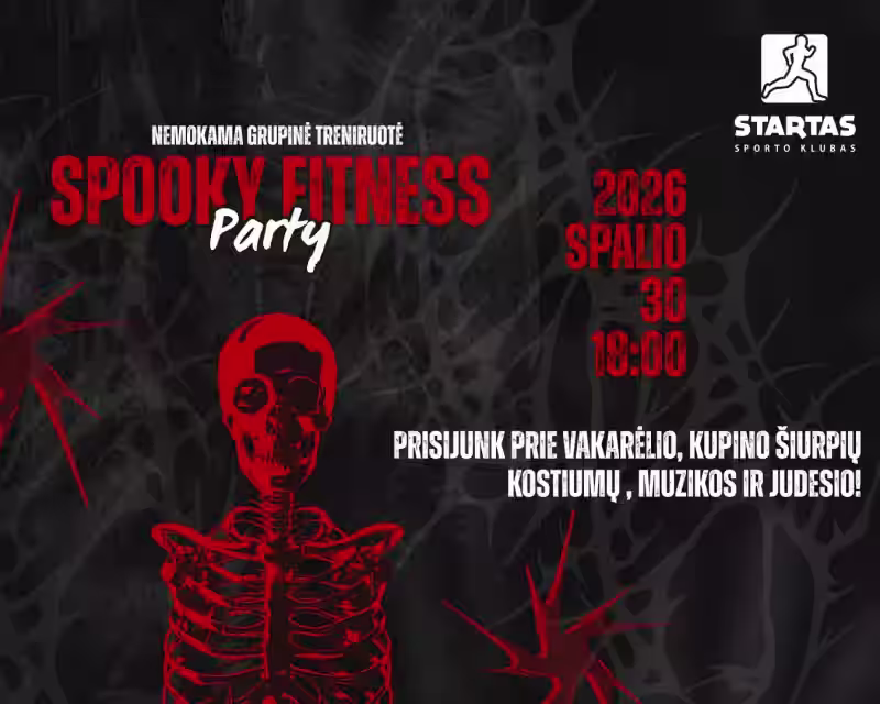 SPOOKY FITNESS PARTY | nemokama grupinė treniruotė nuotrauka 1