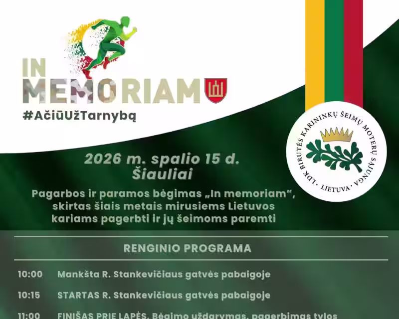 🇱🇹 IN MEMORIAM’26 | ŠIAULIAI nuotrauka 1