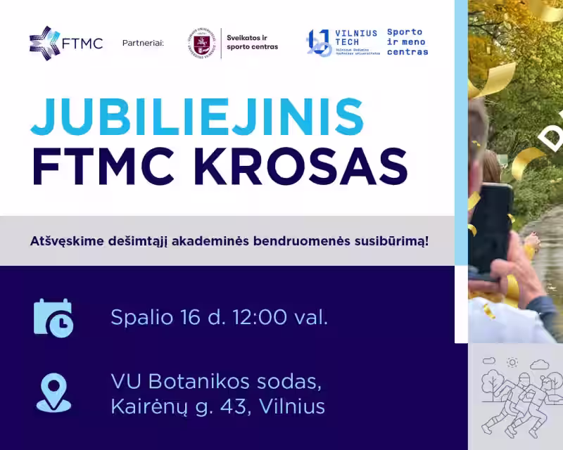 Jubiliejinis FTMC krosas: susitikime VU Botanikos sode! | Jubilee FTMC Cross nuotrauka 1