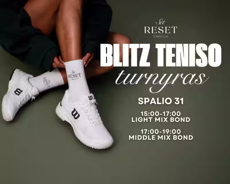 Blitz teniso turnyras | Spalio 31 | Vilnius nuotrauka 1