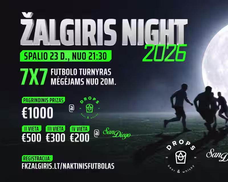 Žalgiris Night 2026 | Naktinis futbolo turnyras nuotrauka 1