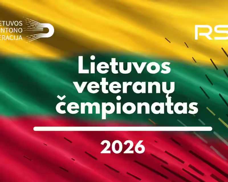 Lietuvos veteranų badmintono čempionatas 2026 nuotrauka 1