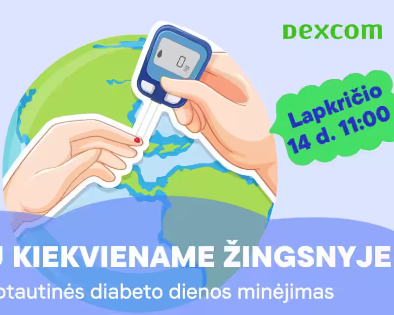 KARTU KIEKVIENAME ŽINGSNYJE. Tarptautinės diabeto dienos minėjimas nuotrauka 1