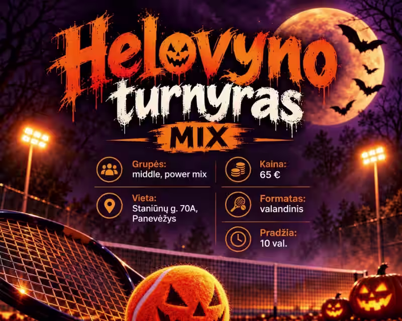 Helovyno teniso turnyras nuotrauka 1