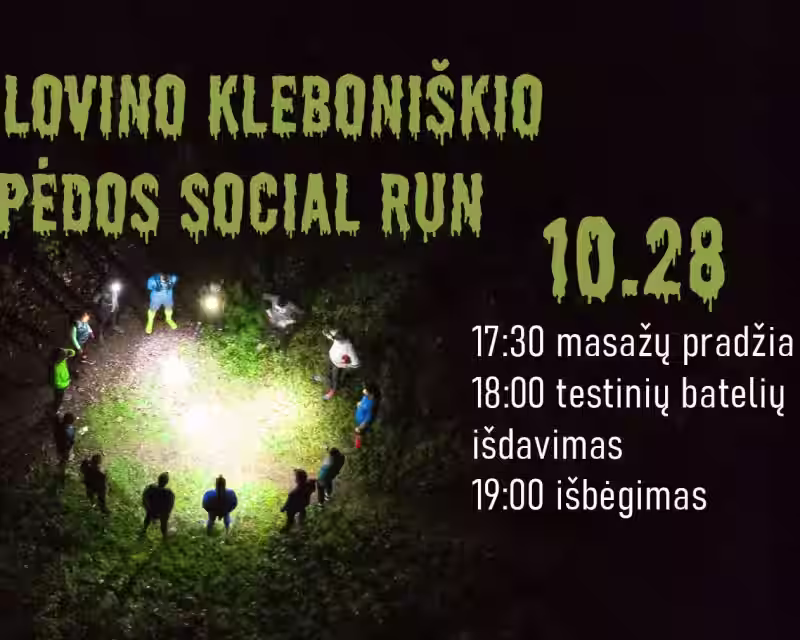 Helovino kleboniškio pėdos social run nuotrauka 1