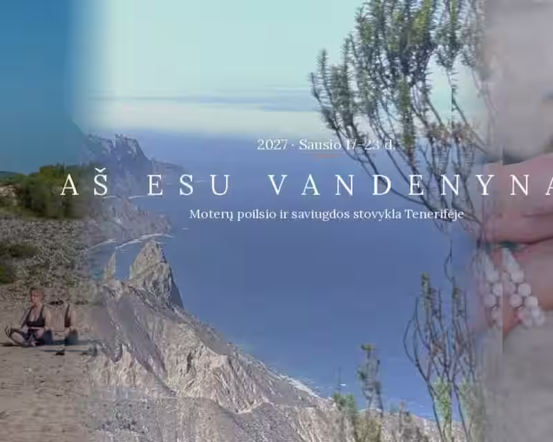 AŠ ESU VANDENYNAS. Moterų stovykla Tenerifėje (7 dienos) nuotrauka 1