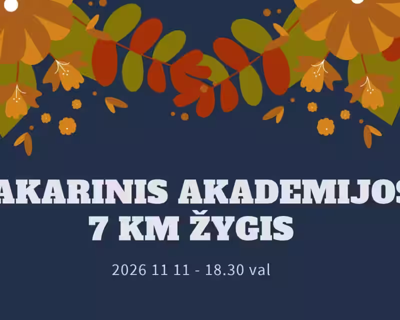 Vakarinis Akademijos 7 km žygis  nuotrauka 1