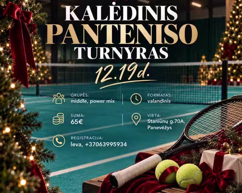 Kalėdinis PanTeniso turnyras nuotrauka 1