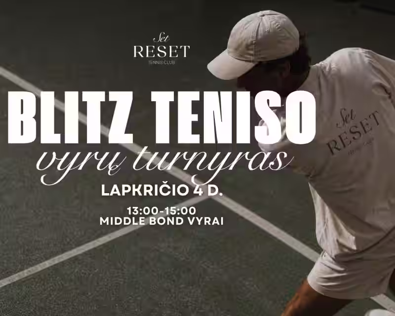 Blitz teniso turnyras | MIDDLE VYRAI | SEB Arena nuotrauka 1