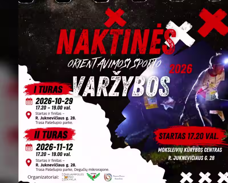 Naktinės orientavimosi sporto varžybos – II turas nuotrauka 1