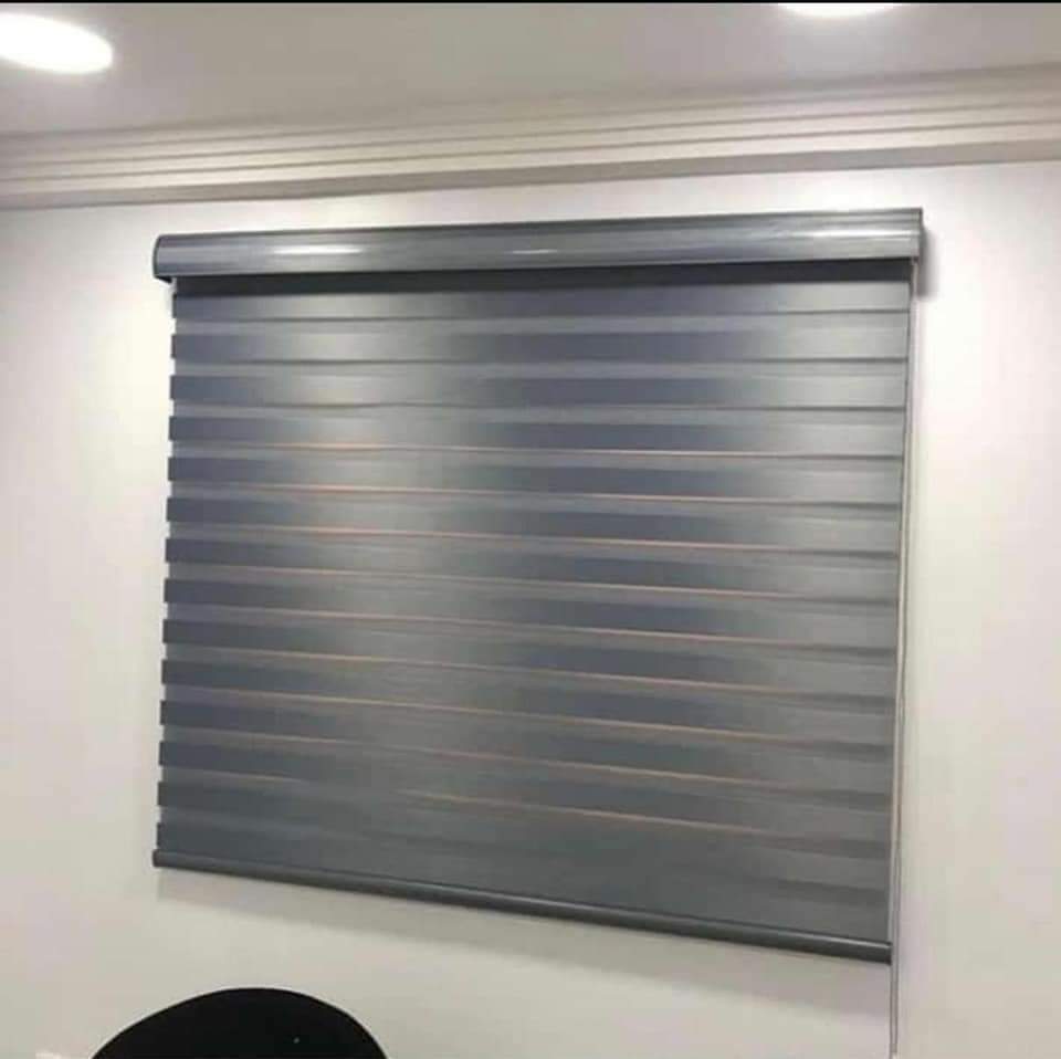 Grey Zebra Blinds