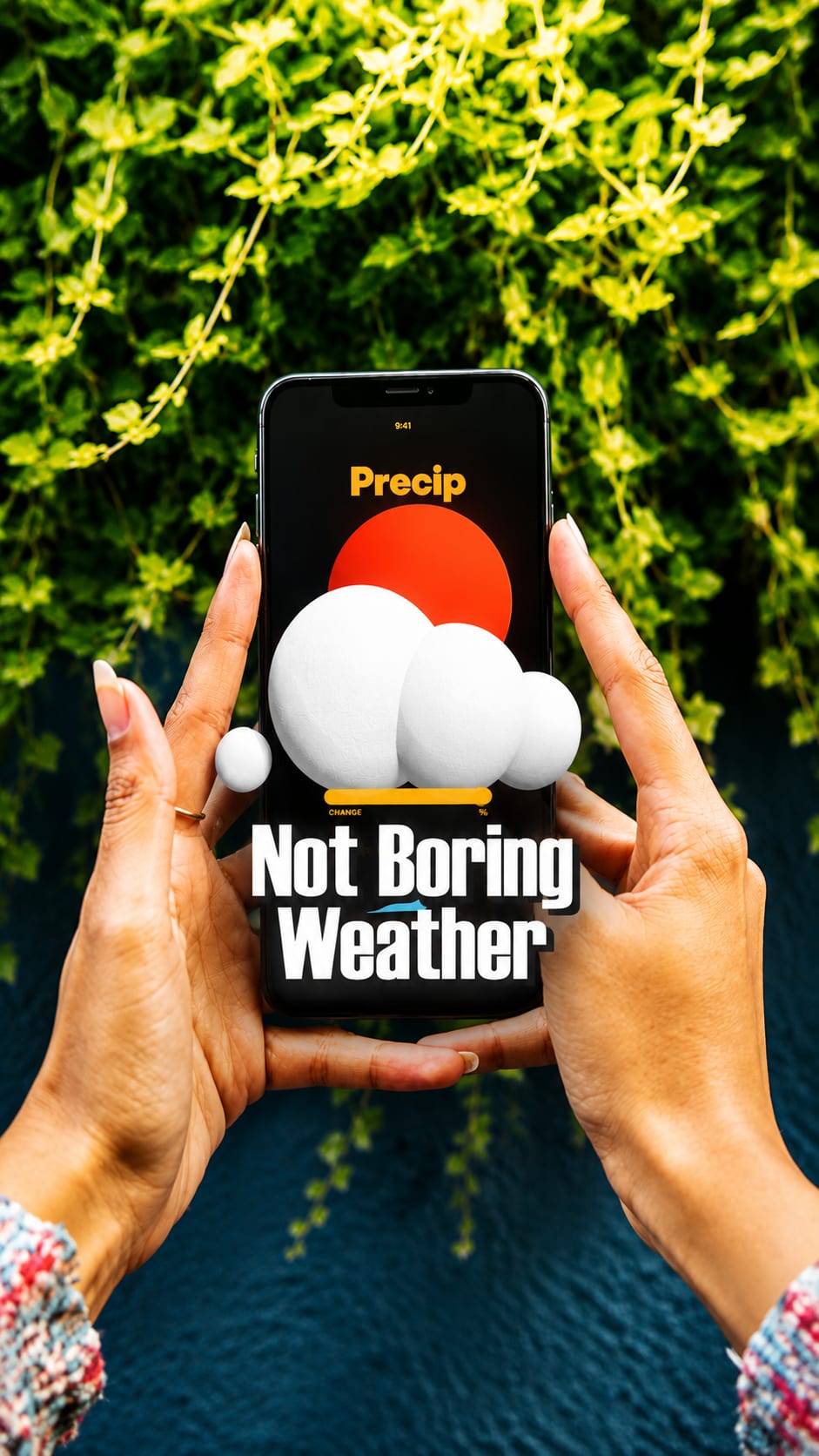 Not Boring weather app - Video Production and Motion Design by Godwin Davis, Creative Producer Bangalore