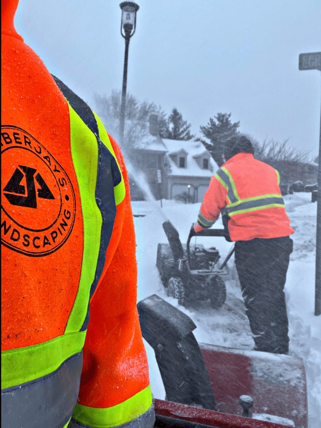 Plowing in progress