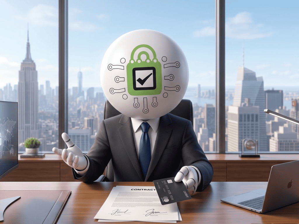Mascot closing a client deal