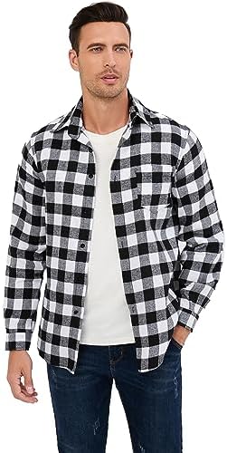 Vue 2 de Chemisier Carreaux Coton Homme