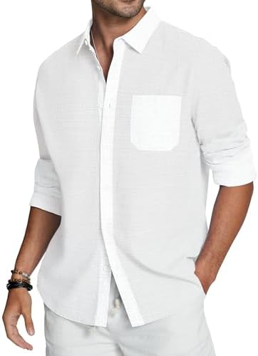 Vue 2 de Hommes Chemise Lin Coton