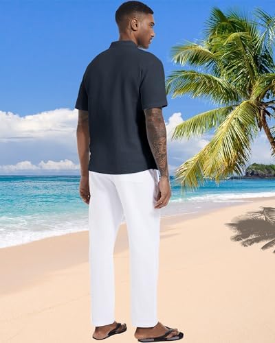 Vue 3 de Hommes Casual Coton Lin