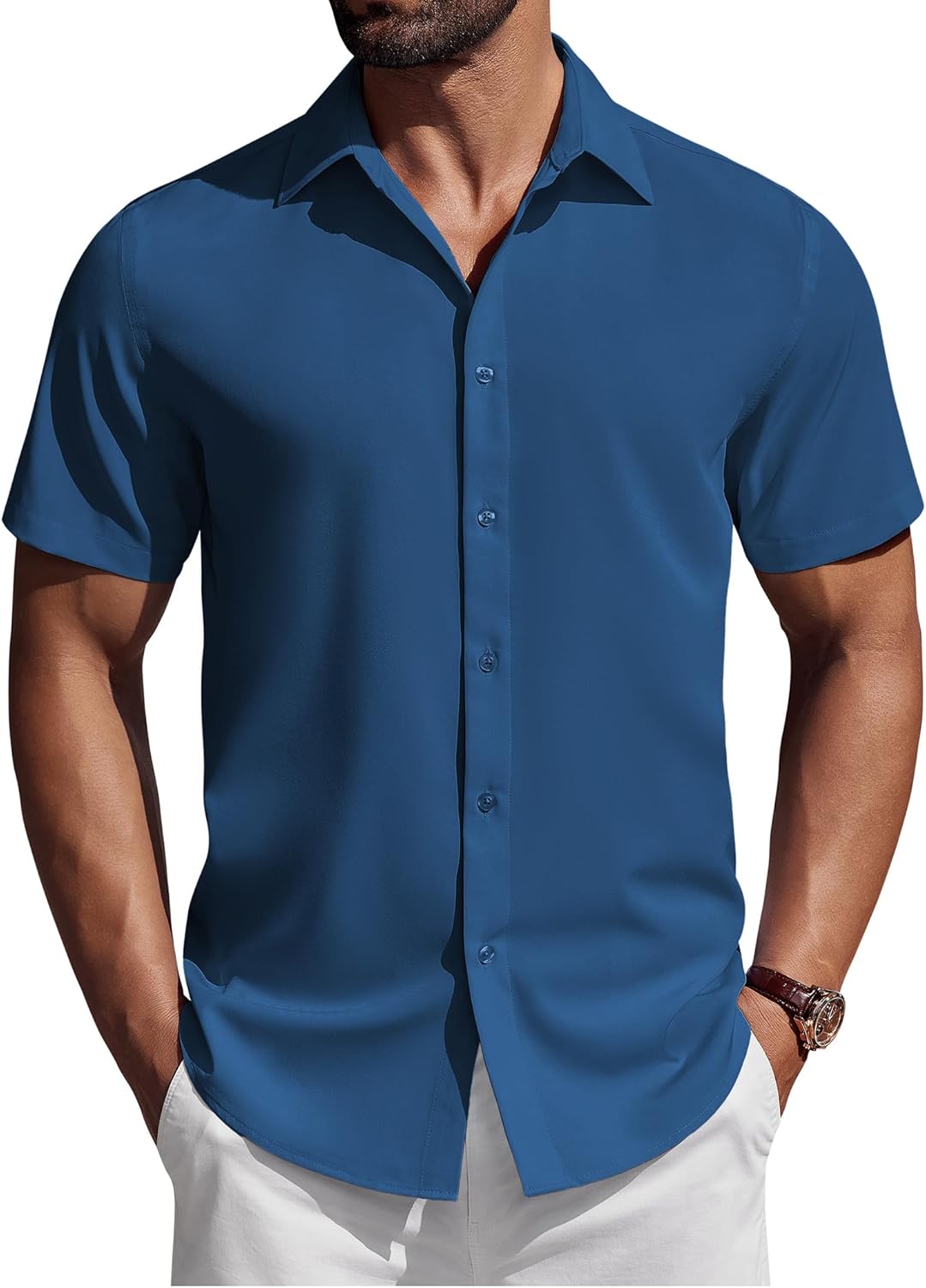 Chemise Hommes Manches Courtes