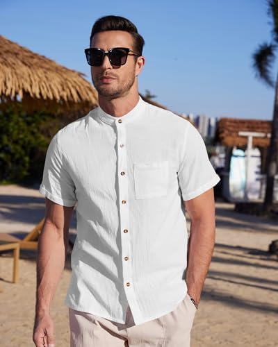 Vue 2 de Chemise Lin Homme Manche