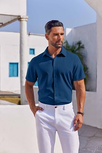 Vue 4 de Chemise Hommes Manches Courtes