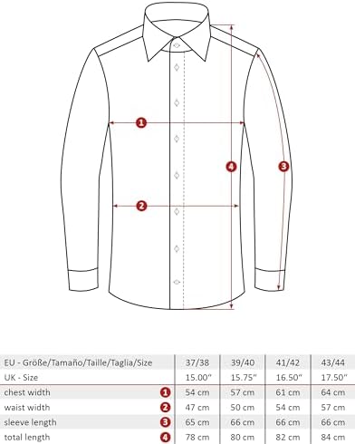 Vue 7 de Chemise Homme Coupe Cintree