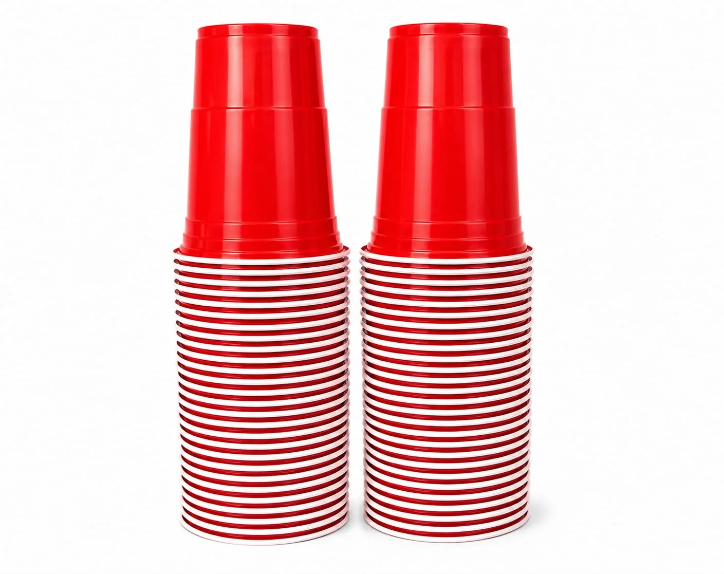 Prik Care Red Plastic Cups 350 ml - 4 Pack Size Variants - 12 oz.