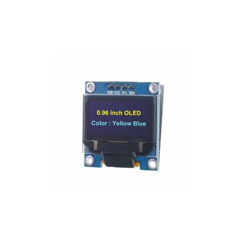 Afficheur 128*64 OLED SSD1306 0.96" Bleu et Jaune — TET Electronics Tunisie