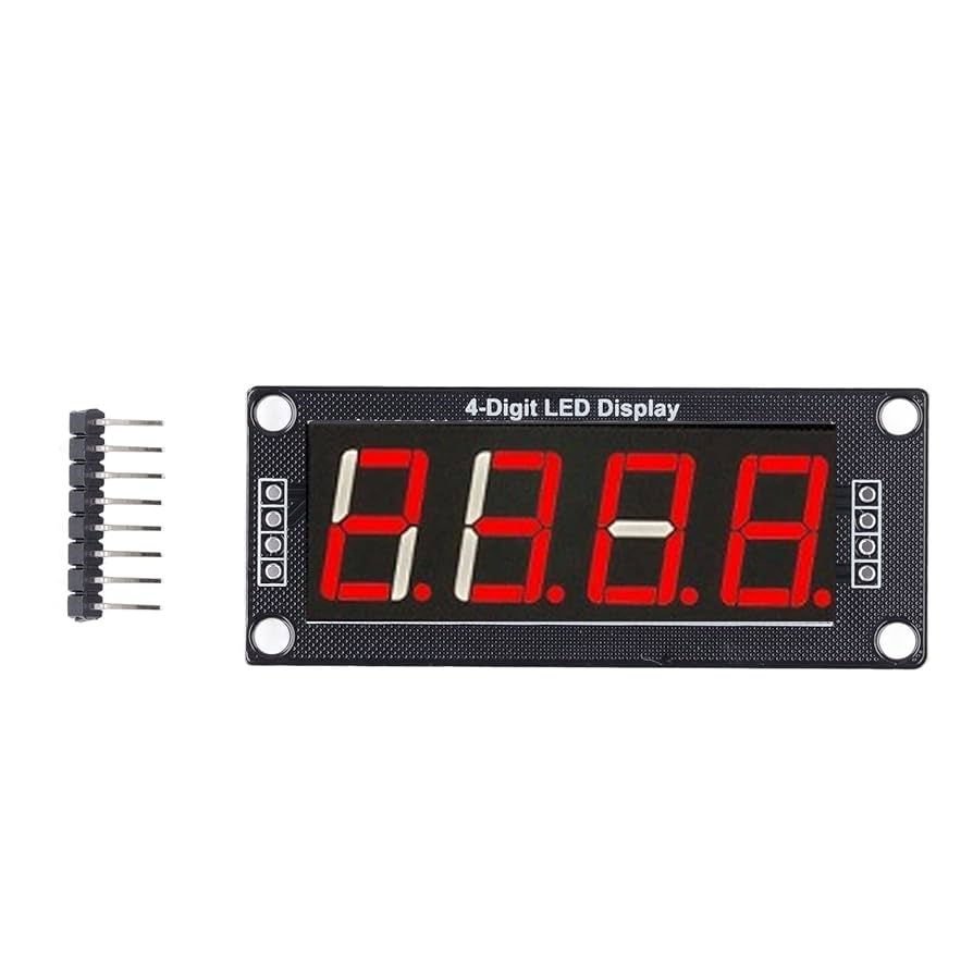 TM1637 Module Afficheur LED 4*7 avec Horloge ( Couleur Rouge) — TET Electronics Tunisie