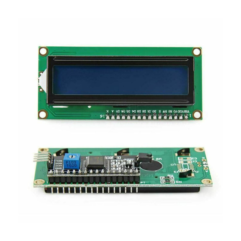 Afficheur LCD 2*16 avec I2C (BLEU) — TET Electronics Tunisie