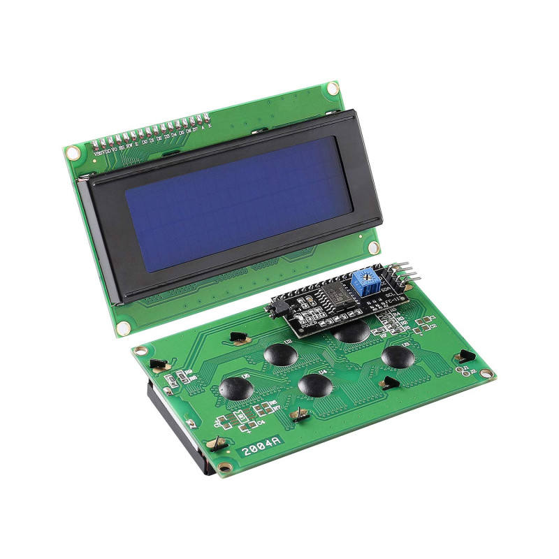 Afficheur LCD 4*20 avec I2C (BLEU) — TET Electronics Tunisie