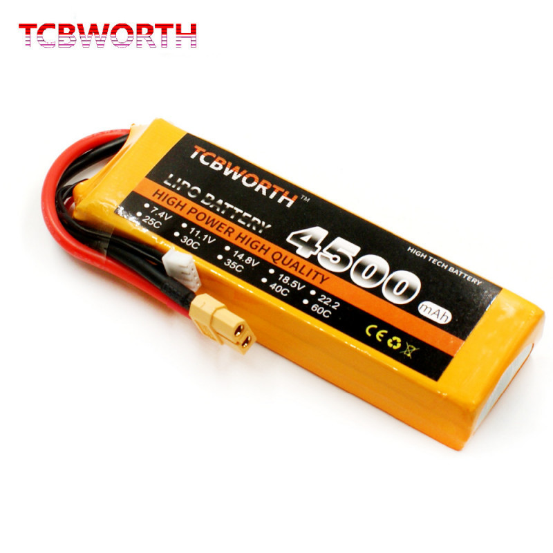 Batterie Lipo 3S 11.1V 4500mAh 60C-XT60 — TET Electronics Tunisie
