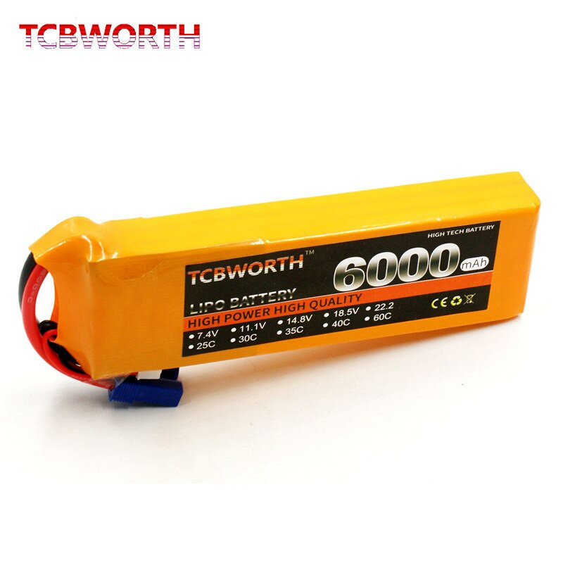 Batterie Lipo 3S 11.1V 6000mAh 60C-XT60 — TET Electronics Tunisie