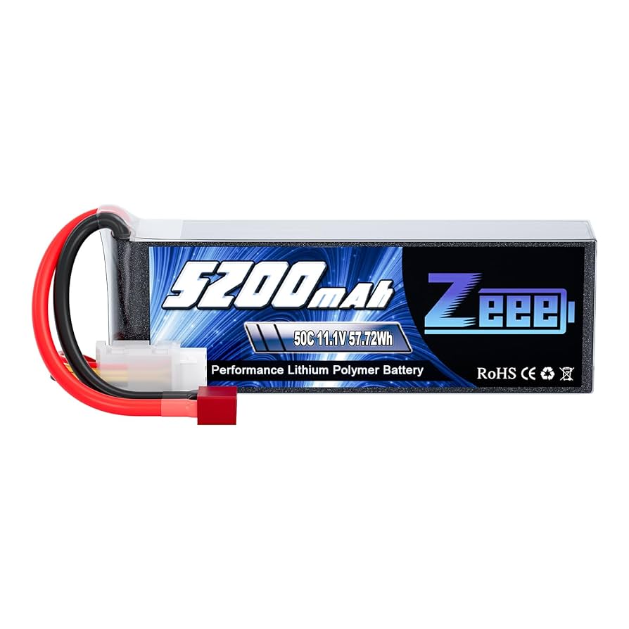Batterie Lipo 3S Zeee 11,1V 5200mAh 50C avec connecteur T — TET Electronics Tunisie