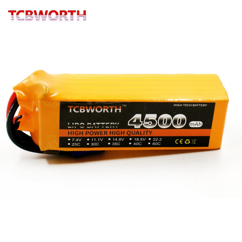 Batterie Lipo 4S 14.8V 4500mAh 60C-XT60 — TET Electronics Tunisie