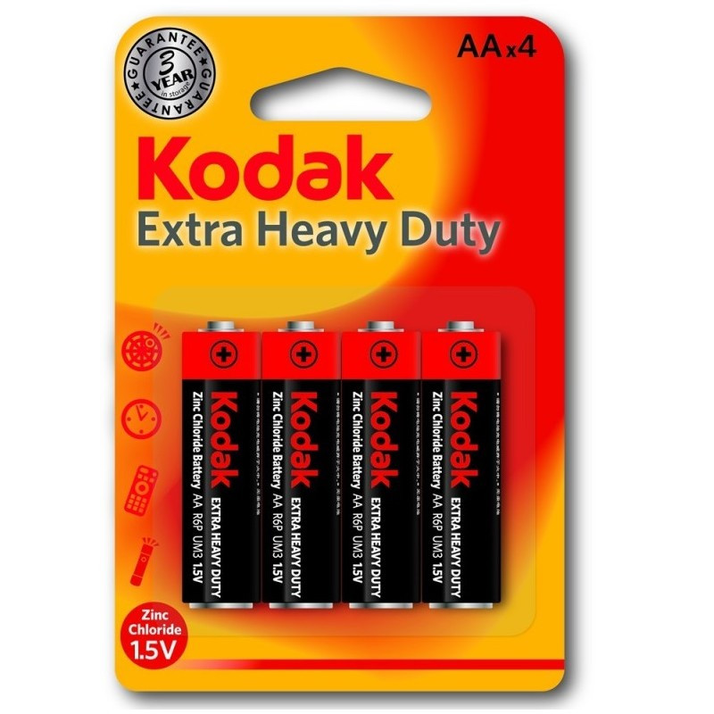 Piles AA Kodak Super Heavy Duty (4 PCS) — TET Electronics Tunisie