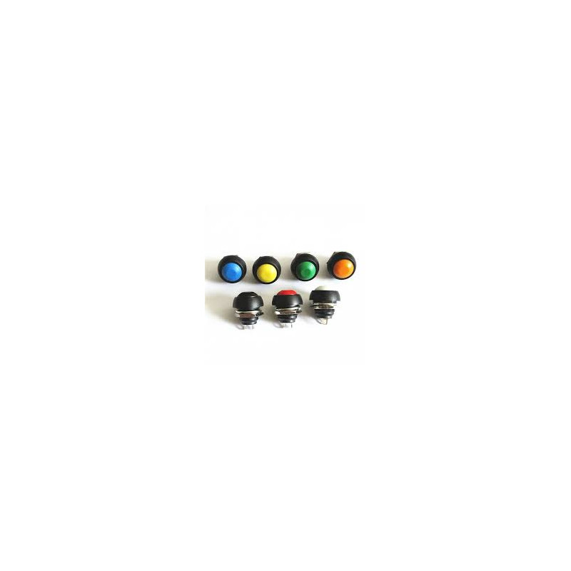 Bouton Poussoir Étanche PBS-33B Momentané ON/OFF 12MM 12V — TET Electronics Tunisie