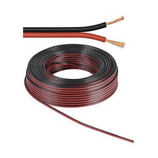 Fil Méplat Rouge et Noir (Au Mètre) — TET Electronics Tunisie