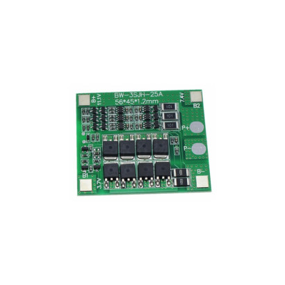 Module BMS 3S 25A 11.1V Pour Batterie Lithium 18650 Avec Balance Et Protection De Surcharge — TET Electronics Tunisie