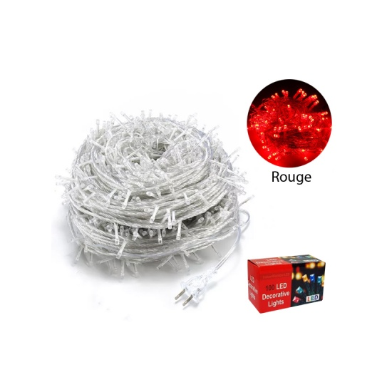 Guirlande LED 10M 220V - Rouge — TET Electronics Tunisie