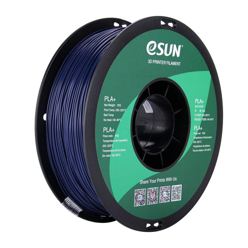 eSUN Dark Blue PLA+ Filament 1.75mm 1KG — TET Electronics Tunisie