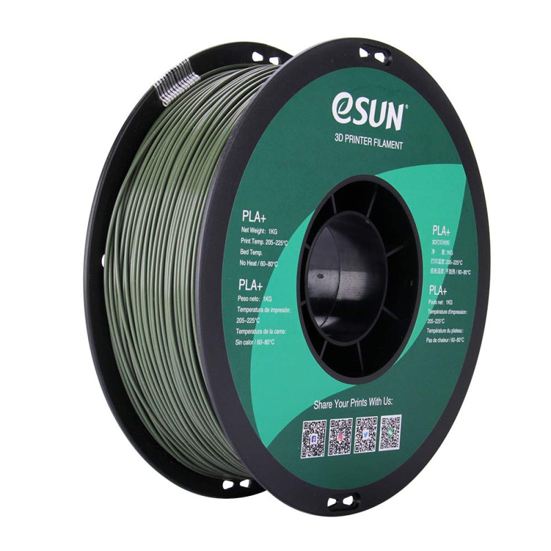 Filament PLA+ Vert Olive eSUN 1.75mm 1KG — TET Electronics Tunisie
