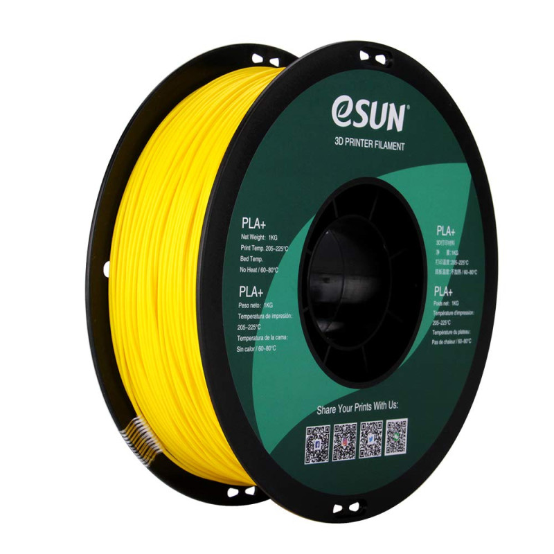Filament PLA+ Jaune eSUN 1.75mm 1KG — TET Electronics Tunisie