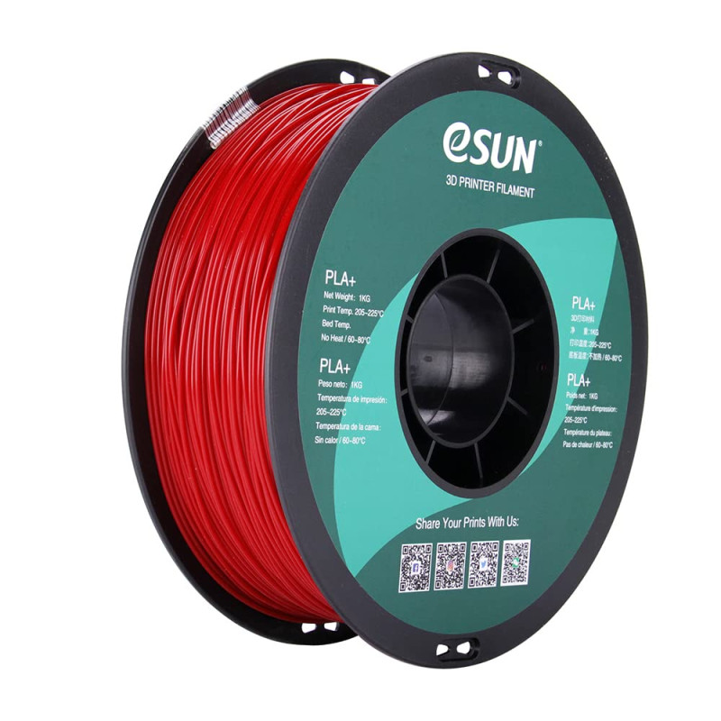 Filament PLA+ Rouge eSUN 1.75mm 1KG — TET Electronics Tunisie