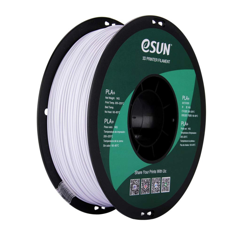 Filament PLA+ Blanc Froid eSUN 1.75mm 1KG — TET Electronics Tunisie
