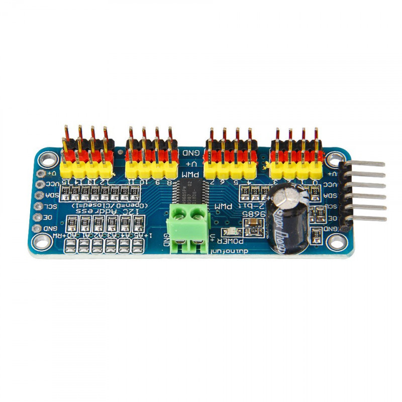 Module PCA9685 16 canaux 12-bit PWM Servo Driver I2C Pour Arduino ou Raspberry PI — TET Electronics Tunisie