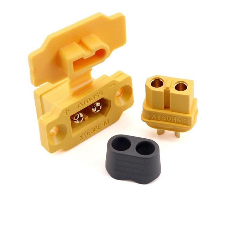 XT60BE-MF Connecteur Amass Noir Jaune Prise Male XT60BE — Acheter en Tunisie | TET Electronics