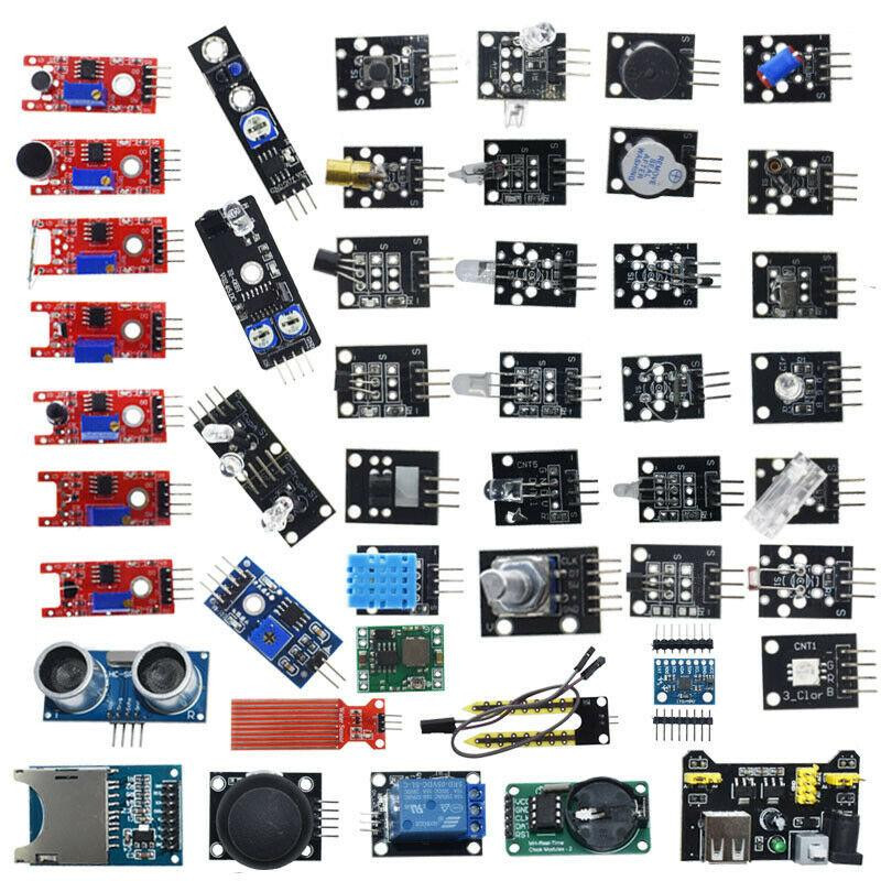 Kit de 45 Capteurs Pour Arduino Avec Boitier De Rangement — Acheter en Tunisie | TET Electronics