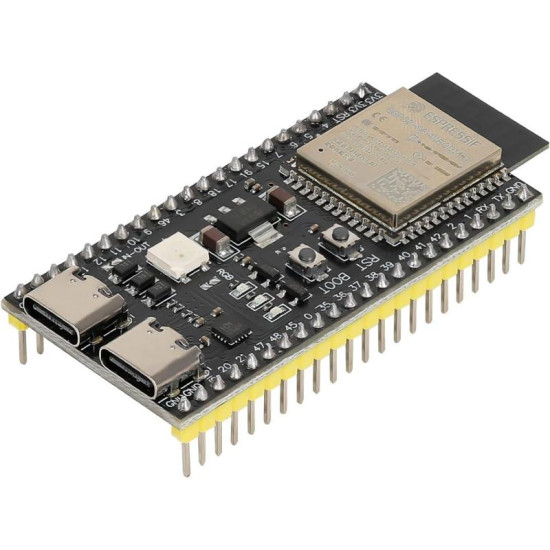 Carte De Développement ESP32-WROOM-S3 double USB-C - Disponible chez TET Electronics Tunisie Carte De Développement ESP32-WROOM-S3 double USB-C - Cartes Programmables | Acheter en Tunisie - TET Electronics
