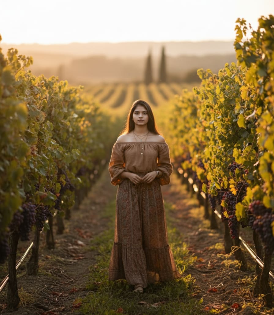 Vineyard woman